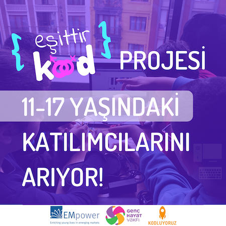 Eşittir Kod projesi online eğitim katılımcılarını arıyor