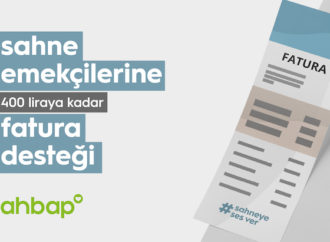 Ahbap’tan sahne emekçilerine fatura desteği