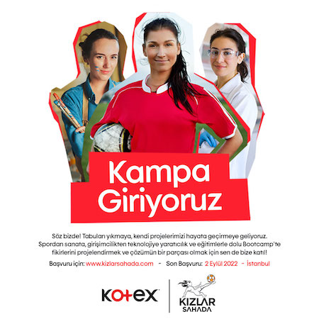 Kotex Kızlar Sahada Futbolcu Gelişim Programı: Bootcamp’22 başlıyor