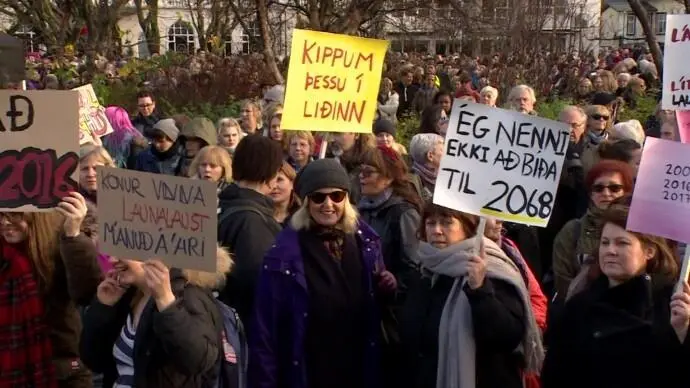 <strong>İzlanda’da kadınlar ücret eşitsizliği için grevde</strong>