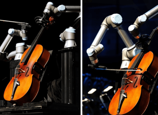 Viyolonseli büyük bir ustalıkla çalan robot İsveç orkestrasıyla tarih yazdı