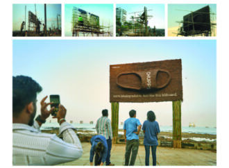 Ekolojik ayakkabı markası Chupps biyobozunur panosuyla amacını sergiliyor