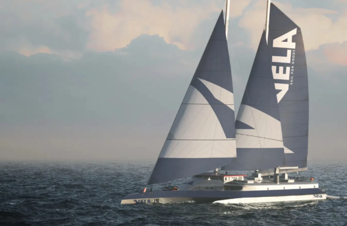 Rüzgarla çalışan kargo trimarı Atlantik’i 15 günde aşacak