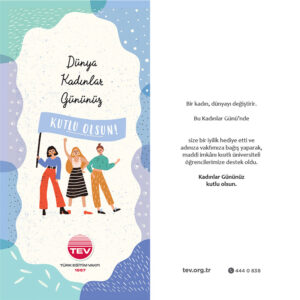 Türk Eğitim Vakfı’ndan 8 Mart Dünya Kadınlar Günü’nde eğitime anlamlı destek