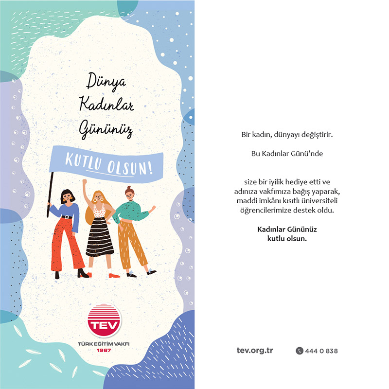 Türk Eğitim Vakfı’ndan 8 Mart Dünya Kadınlar Günü’nde eğitime anlamlı destek