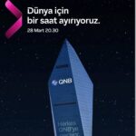 QNB Türkiye, Dünya Saati kapsamında Kristal Kule’de ışıklarını bir saatliğine kapattı