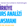 Türkiye Burs Analizi raporu açıklanıyor