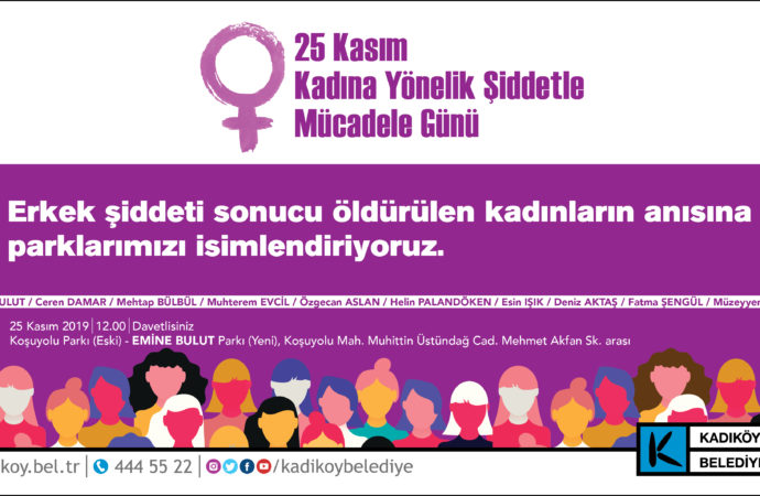 Erkek şiddeti sonucu öldürülen kadınların isimleri parklarda yaşayacak