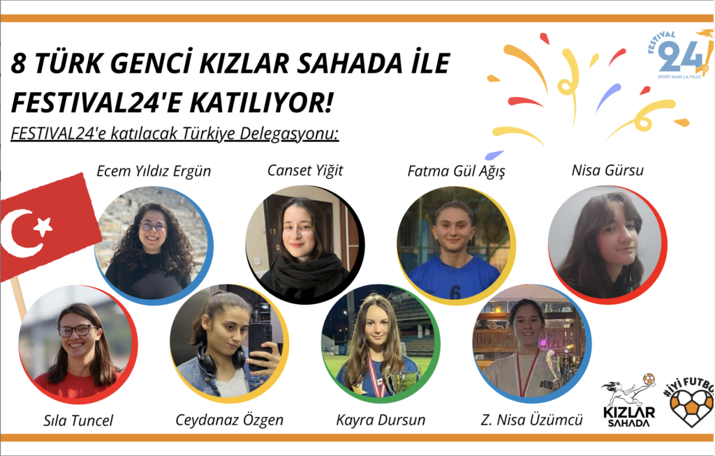 6 Kız futbolcu Kızlar Sahada ile 2024 Paris Olimpiyatları için Fransa’ya gidiyor