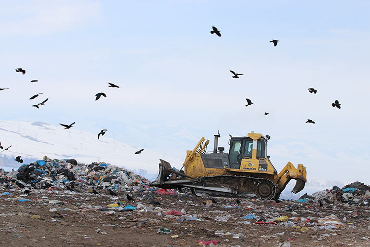 Erzurum Büyükşehir Belediyesi çöpleri elektriğe dönüştürüyor