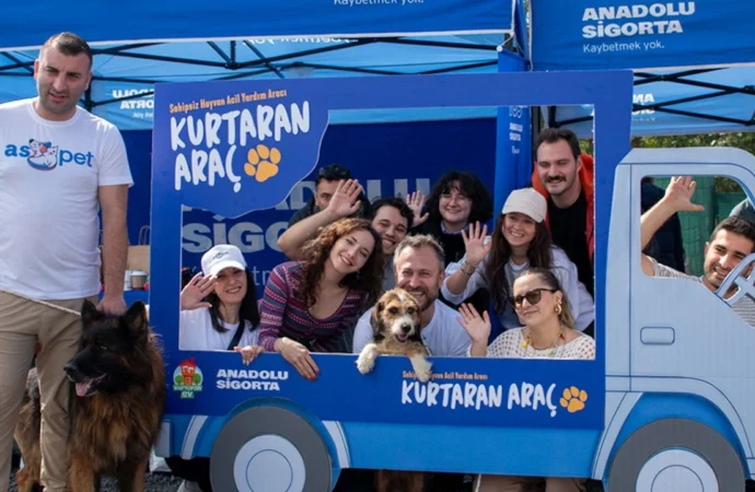 Anadolu Sigorta, Dünya Hayvanları Koruma Günü’nde Kurtaran Aracı ile Kurtaran Ev Festivali’nde yerini aldı