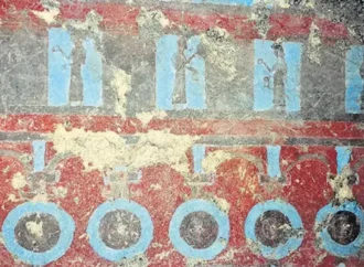 Van’da Urartular dönemine ait 3000 yıllık duvar resimleri