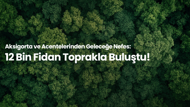 Aksigorta ve acentelerinden geleceğe nefes: 12 bin fidan toprakla buluştu