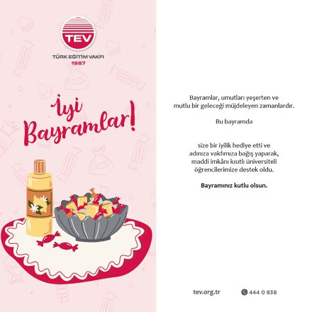 TEV, bu bayram tamamlayıcı burslarla gençlerin eğitimine destek çağrısı yapıyor