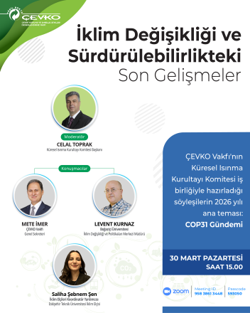 ÇEVKO söyleşisi’nde öne çıkanlar: “Sıfır atık, dirençlilik, gençlerin rolü”