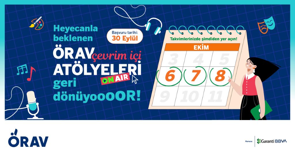 ÖRAV çevrim içi atölyelerinde Ekim programı başlıyor!