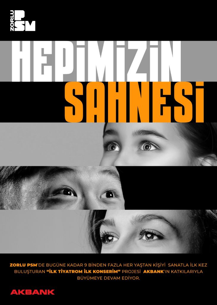 İlk tiyatrom ilk konserim projesi  Akbank desteğiyle büyüyor