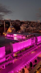 İstanbul Modern pembe ışığa büründü: Sanattan ilhamla: Sarılarak saralım